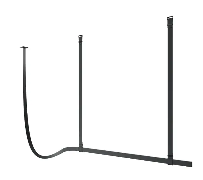 Super Prezzo Flos Belt Lampada 200x150 sospesa in Pelle Naturale Nera 03.8530.14CB