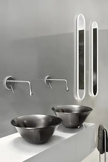 Gessi Goccia Parte esterna miscelatore lavabo a parete cromo senza parte incasso 33686 Offerta Lampo