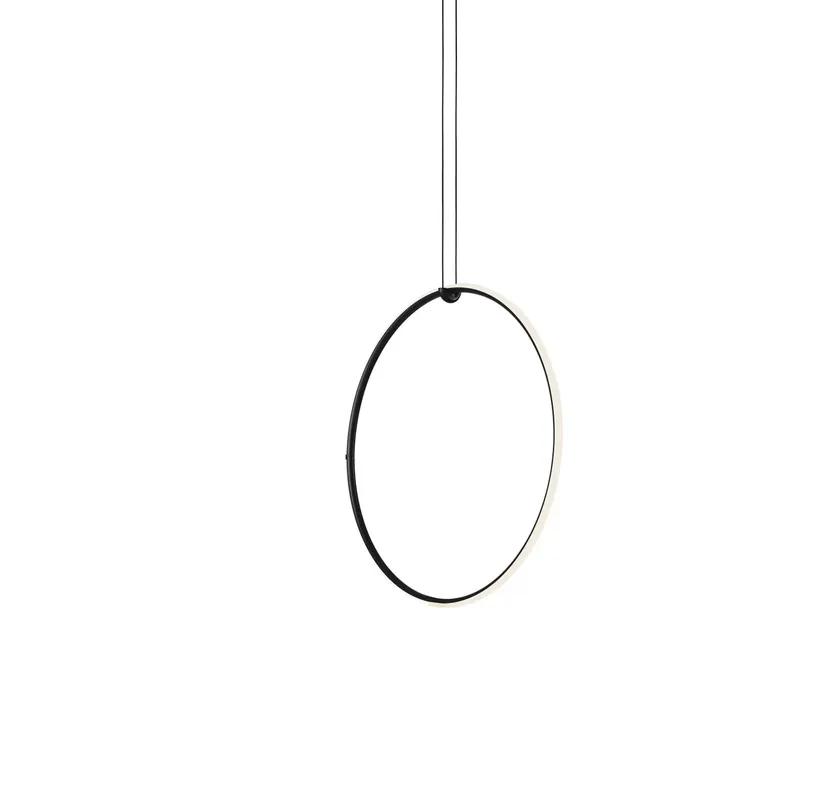 Di Tendenza FLOS Arrangements Round Medium Lampada 66 cm sospesa nero opaco F0407030