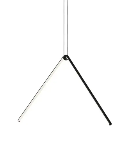 Direttamente Dal Produttore Flos Arrangements Broken Line Lampada 102 cm a sospensione Nero Opaco F0405030