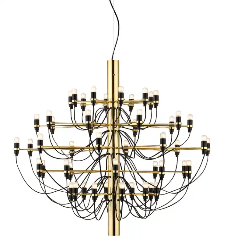 Flos 2097/50 Frosted Bulbs Lampadario 100 cm bulbi opachi ottone A1501059 Più Venduto