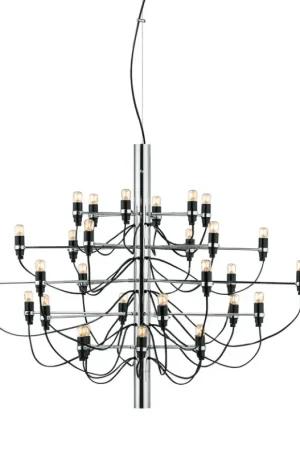 Solo Oggi Flos 2097/30 Frosted Bulbs Lampadario 88 cm bulbi opachi cromo A1401057