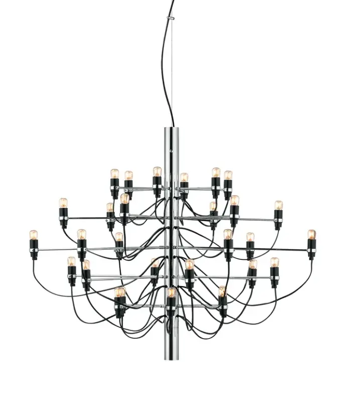 Solo Oggi Flos 2097/30 Frosted Bulbs Lampadario 88 cm bulbi opachi cromo A1401057