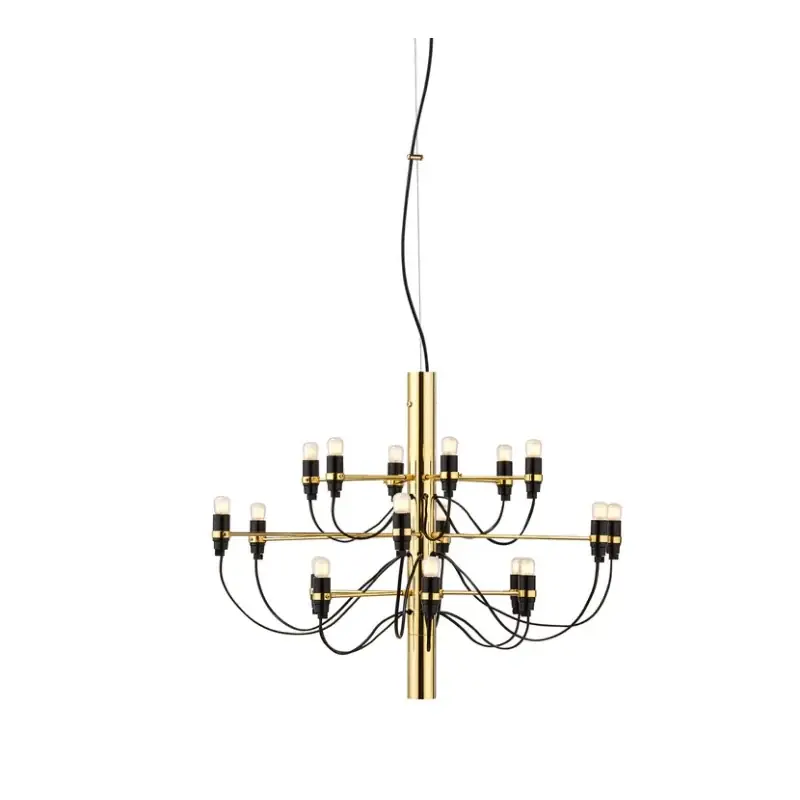 Compra Oggi Stesso FLOS 2097/18 Frosted bulbs Lampadario 69 cm bulbi opachi ottone A1351059