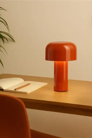 Compra Online Flos Bellhop lampada da tavolo fungo ricaricabile Rosso Mattone F1060075
