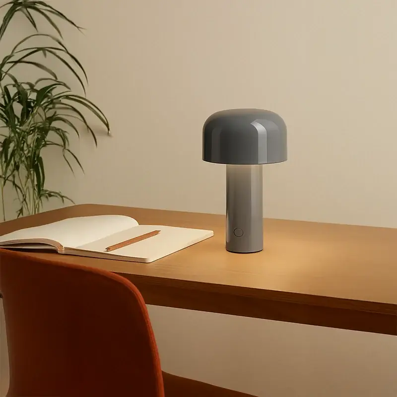 Affare Flos Bellhop lampada da tavolo fungo ricaricabile a luce Grigio F1060020