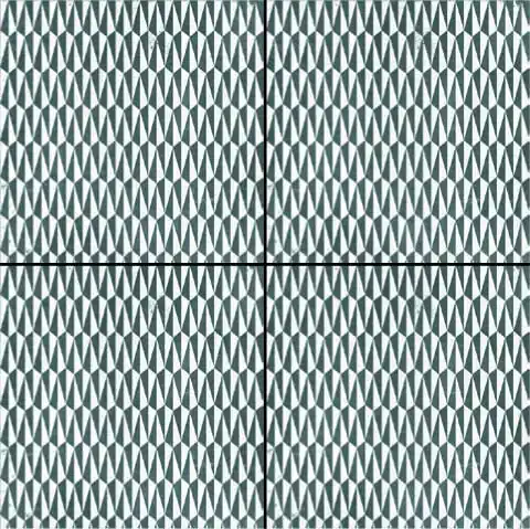 Promo Stagionale Mutina Azulej Trama Piastrella Smaltata Cm 20x20 GRES PORCELLANATO Nero