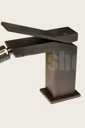 Saldi Gessi Rettangolo K Miscelatore Bidet con piletta black metal brushed 707 PVD 53007