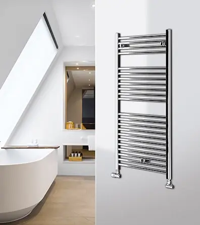 Lazzarini Sanremo 1110x500 scaldasalviette ad acqua 353 w dritto cromo 386492 Nuova Collezione