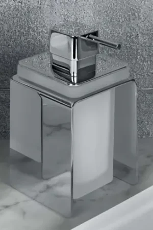 Vendita Finale Colombo Forever b9334 dispenser Spandisapone liquido Da Appoggio in Vetro Acidato Naturale cromo