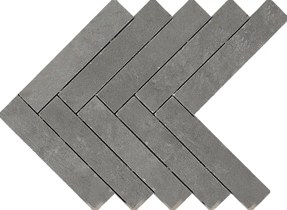 Pavimento rivestimento 44.9x61.6 piombo mosaico spina di pesce 9,5 mm in gres fine porcellanato Ragno Boom 00R02HP4 Prezzo Basso