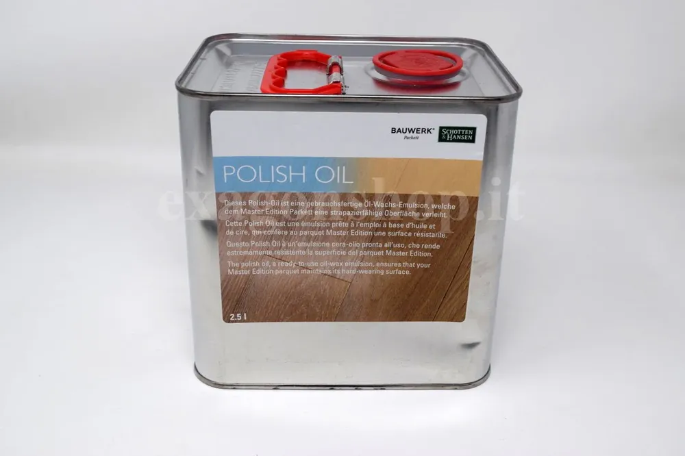 Emulsione Cera Olio Per parquet Master Edition 2.5 Litri Polish Oil 10024220 Bauwerk Parquet Pagamento Sicuro