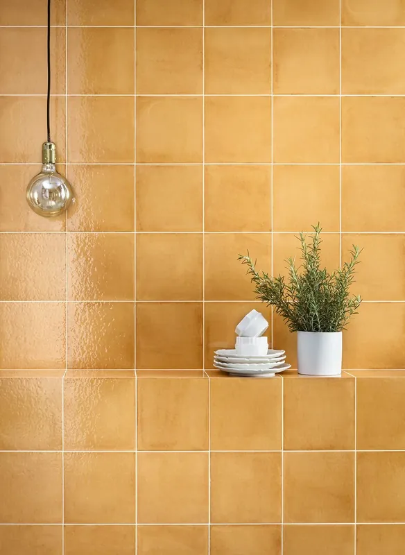 Miglior Prezzo Rivestimento 20x20 Arancione Lucido Ceramica Sant Agostino Vita Colours CSAVARLU20