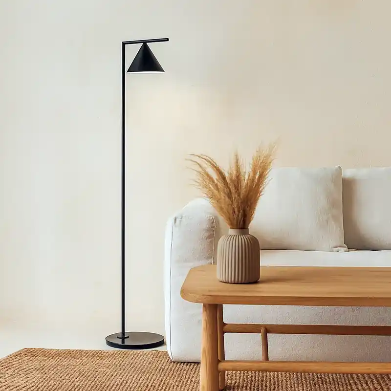 Acquista Ora FLOS Captain Flint Lampada a pavimento 154 cm Antracite Marmo Nero F1530030