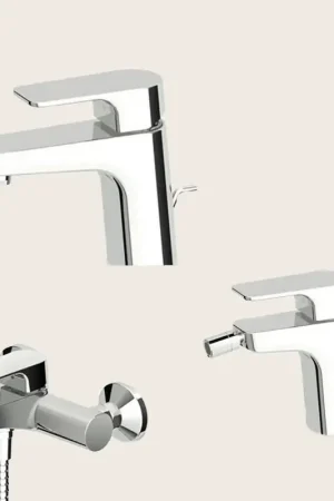Vendita Finale Wind Zucchetti Set Miscelatori per Lavabo Bidet e Vasca esterno Cromo