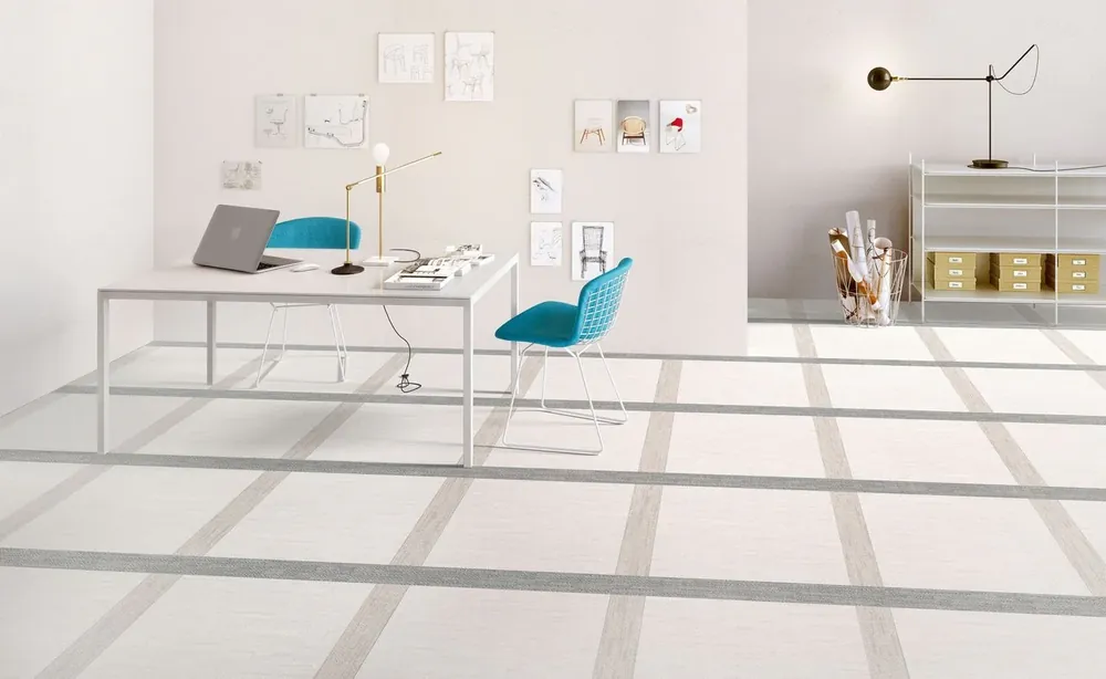 Pavimento rivestimento 90x90 Effetto Tessuto in Gres 10 mm Rettificato White Digitalart CSADIAWH90 Ceramica Sant Agostino Super Prezzo