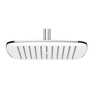 Nikles Pearl Soffione Doccia 25x25 Quadro slim cascata e pioggia cromato bianco B3950N Sconto