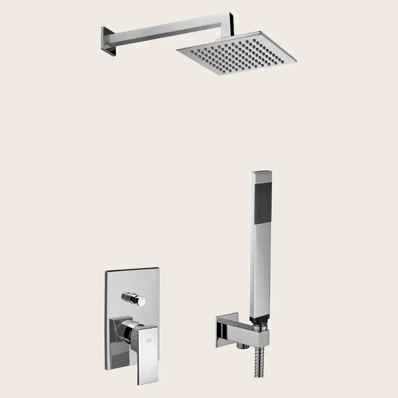 Paffoni Level Kitles015 Kit Doccia con miscelatore soffione 20x20 Cromo Offerta Lampo