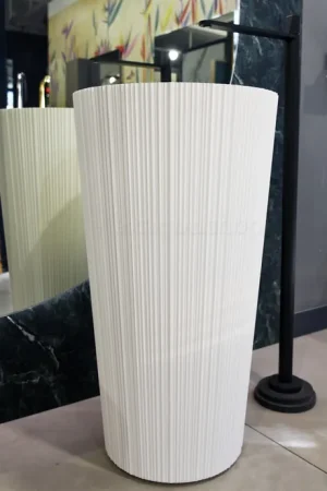 Antonio Lupi Plisse Lavabo 47x85 freestanding in Flumood bianco Di Tendenza