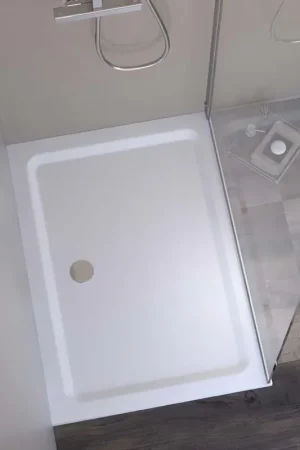 Offerta Limitata Piatto Doccia 120x70 rettangolare H 3,5 In Solilux Resina e Fibra Cristallo bianco Lucido Ponsi