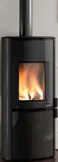 Stufa a Legna ad aria 8 kw con porta verticale top in ceramica e acciaio Antracite Palazzetti Sofia 805301300 Ultima Occasione
