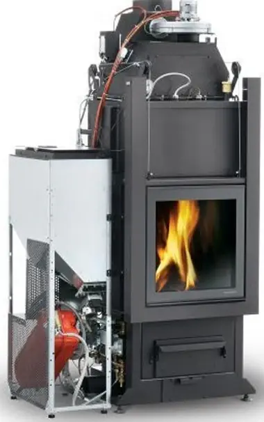 Miglior Prezzo Caminetto a legna/pellet ad acqua con Caricamento A Sinistra Palazzetti Multifire NT Idro 15