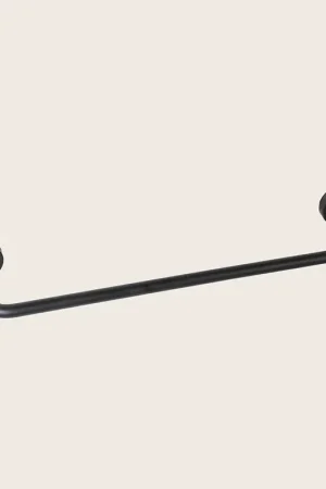 Occasione Imperdibile Koh-i-noor Tito portasciugamani 33 cm a muro nero opaco 7407N