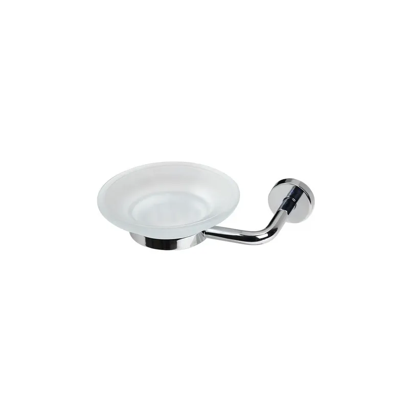 Koh-I-Noor Tito 7417kk Portasapone A Muro In Vetro Acidato E Ottone cromo Acquista Ora