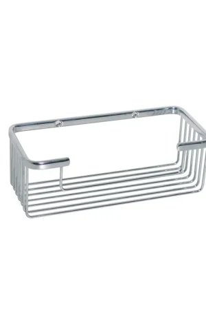 Affare Koh-i-noor 45809 cestino contenitore 23x10 rettangolare da incollare con supporti non inclusi cromo