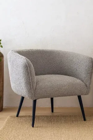 Miglior Prezzo Andrea Bizzotto Avril Poltrona Effetto Boucle Grigio 0748312