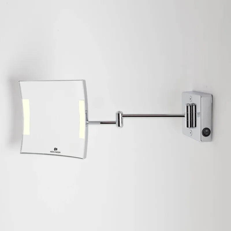 Koh-I-Noor Quadrolo Specchio Ingranditore X3 Illuminato Led A Parete Cromo Offerta Limitata