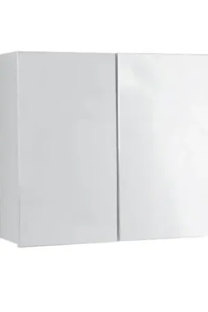Affare Colavene specchio contenitore 75x24 H.70 doppia anta con ripiani interni bianco