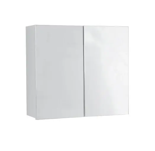 Affare Colavene specchio contenitore 75x24 H.70 doppia anta con ripiani interni bianco