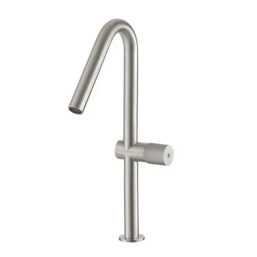 Prezzo Ridotto Treemme 22mm miscelatore lavabo alto monocomando canna ad ombrello inox satinato