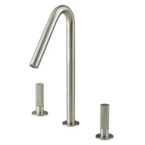 Subito Disponibile Treemme 22mm IT6011IS2GZZ batteria lavabo altezza bocca 16 cm inox satinato