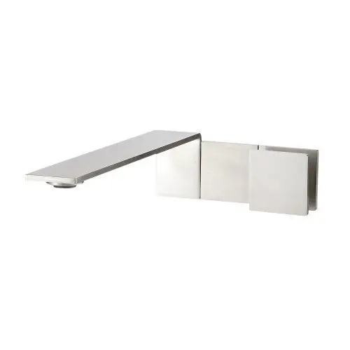 Quantità Limitata Treemme 5mm miscelatore lavabo a muro monocomando 23 cm senza parte incasso inox satinato