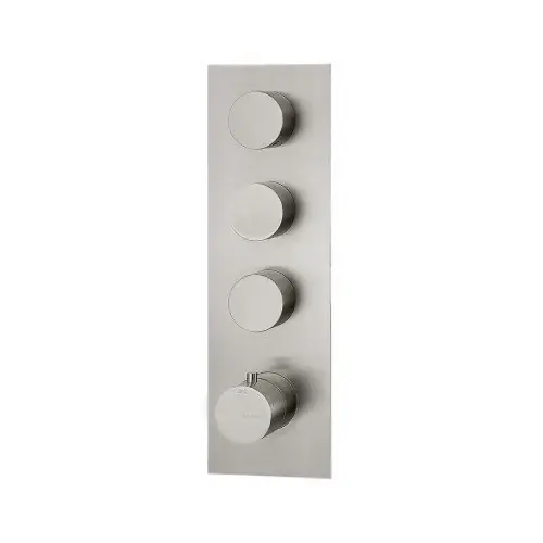 Treemme 3.6 RWIT2594IS03 miscelatore doccia termostatico a muro 3 uscite senza parte incasso inox satinato Saldi