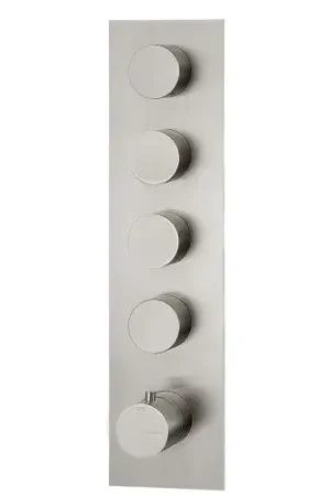 Consegna Rapida Treemme 3.6 RWIT2597IS31 miscelatore doccia termostatico a muro 4 uscite senza parte incasso inox satinato