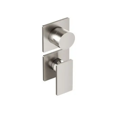 Più Venduto Treemme 5m miscelatore doccia monocomando con deviatore 2 uscite 2 piastrine senza parte incasso inox satinato