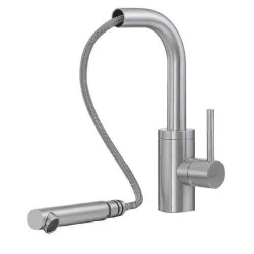 Affare Treemme 40mm IT1343IS40ZZ miscelatore da cucina con bocca estraibile girevole inox satinato