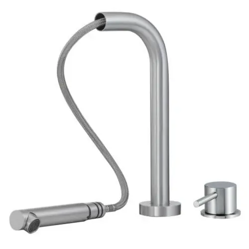 Di Tendenza Treemme 40mm IT1329IS40ZZ miscelatore lavello cucina con doccetta estraibile inox satinato