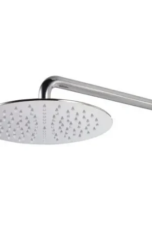 Acquista Ora Treemme T30 soffione doccia 25 cm tondo a parete anticalcare con braccio cromo