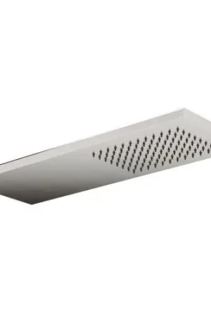 Ultime Pezzi Treemme ITRTBR382IS soffione doccia 74x17 rettangolare a parete solo pioggia inox satinato