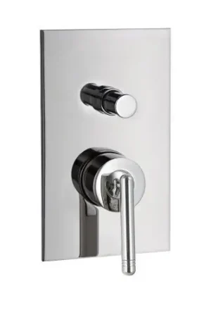 Economico Treemme Philo RWIT70B1CC01 miscelatore monocomando vasca doccia incasso con leva stick senza parte incasso cromo