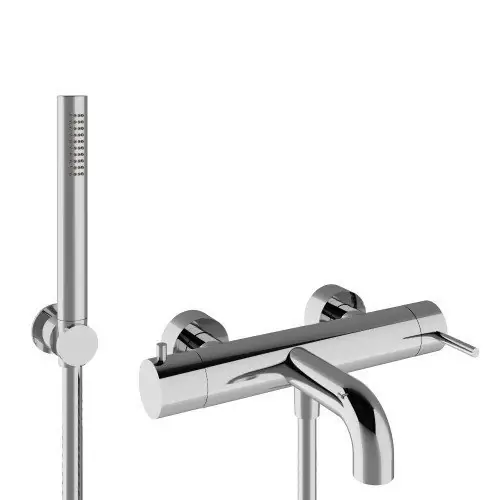 Treemme Up+ IT6B00CCVLZZ miscelatore vasca monocomando esterno con doccetta e supporto cromo Prezzo Ridotto