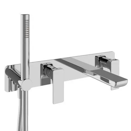 Sconto Treemme Hask RWIT6AD7CC01 miscelatore vasca con bocca e doccetta senza parte incasso cromo