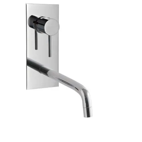 Treemme Up+ RWIT6BB2CC01 miscelatore monocomando lavabo 173mm con piastra e leva stick senza parte incasso cromo Popolare