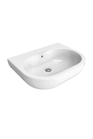 Flaminia QUICK Lavabo 62x48 da appoggio o sospeso con piano rubinetteria in ceramica bianco Super Prezzo