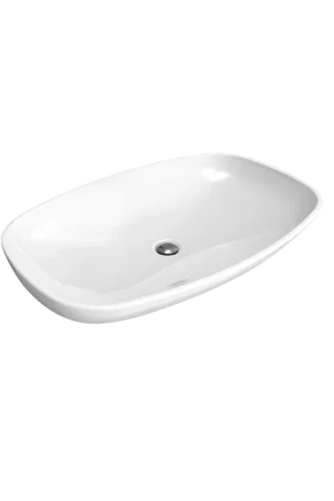 Promozione Flaminia NUDA 85 lavabo da appoggio o sospeso senza troppopieno in ceramica bianco