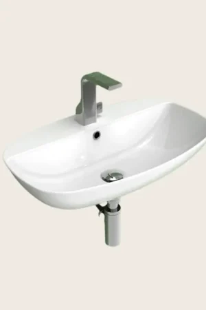 Sconto Ceramica Flaminia Nudaslim Lavabo 60 cm da appoggio o sospeso bianco ND60PR